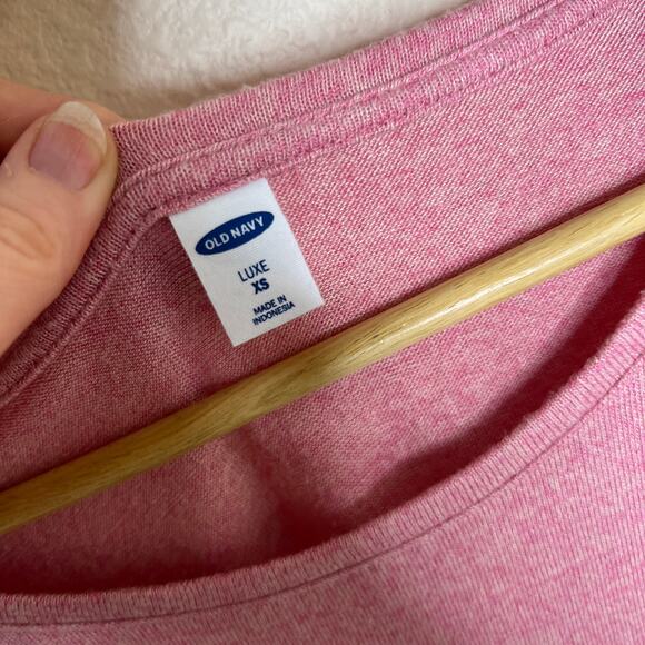 Old Navy Luxe Light Weight Long Sleeve Pink Sweater XS - Picture 4 of 8